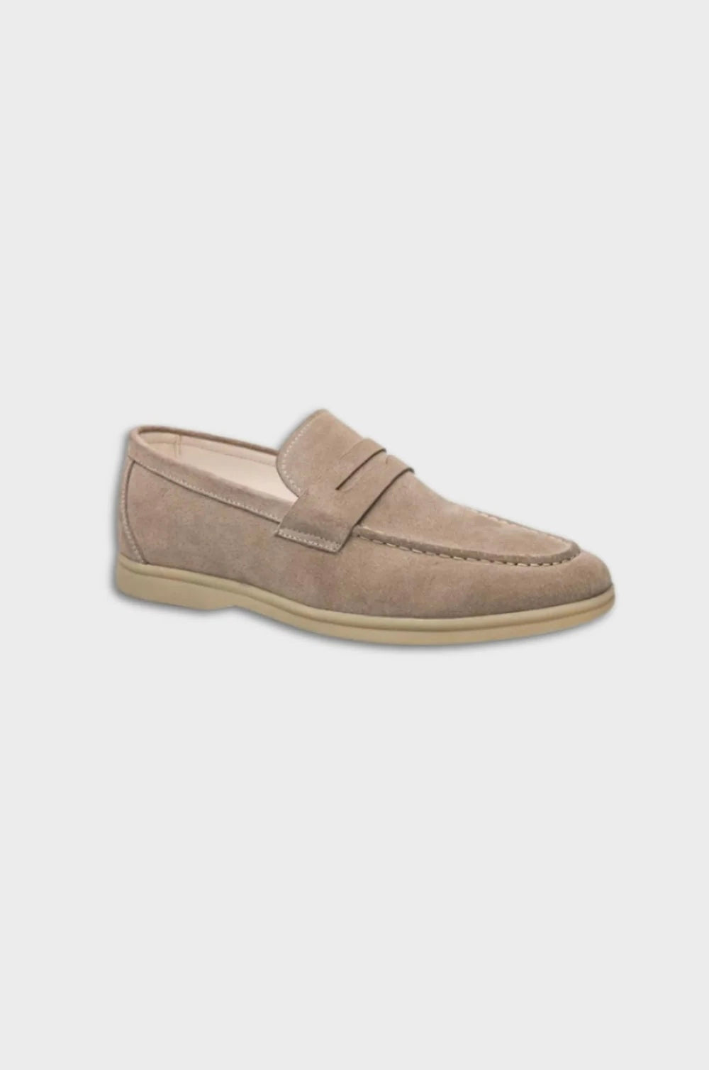 Mocassins en cuir suédé