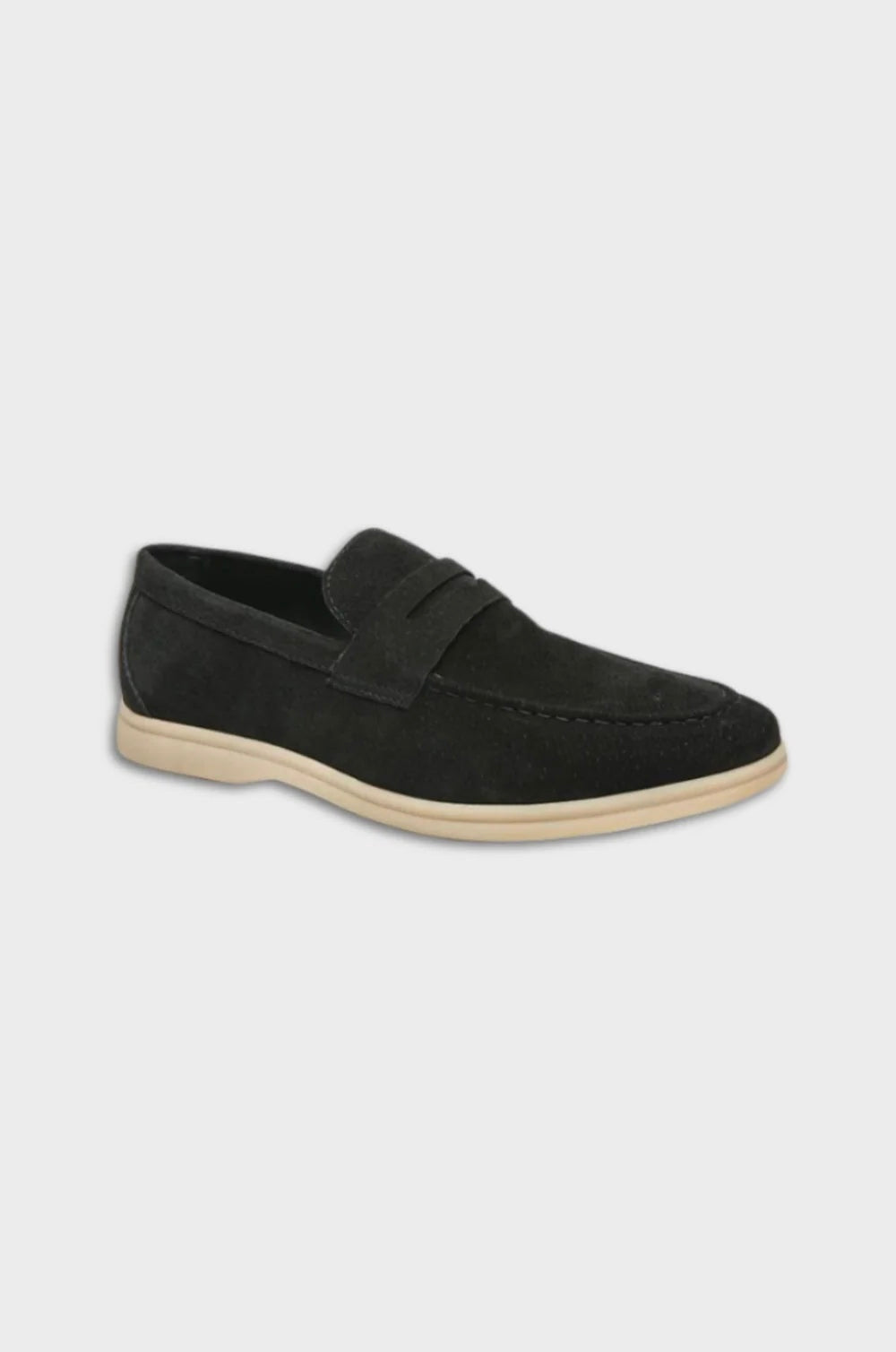 Mocassins en cuir suédé