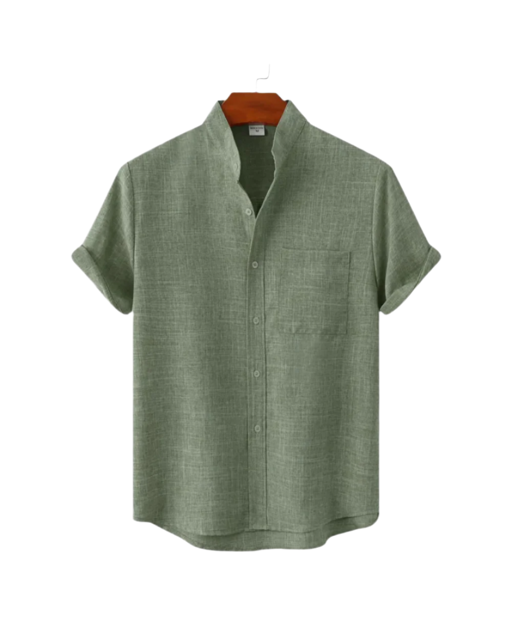 Camisa de lino de manga