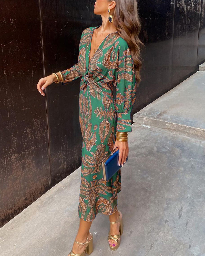 Isadora™ | Vestido midi estampado