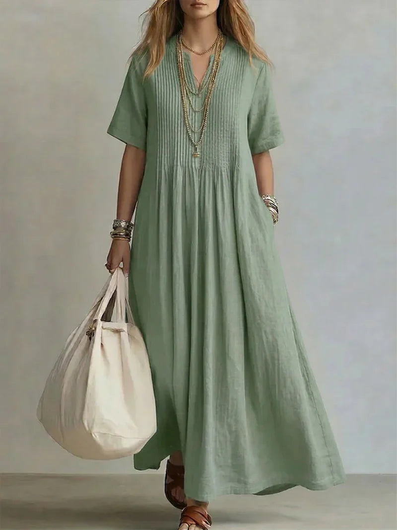 Blanca | Vestido Plisado