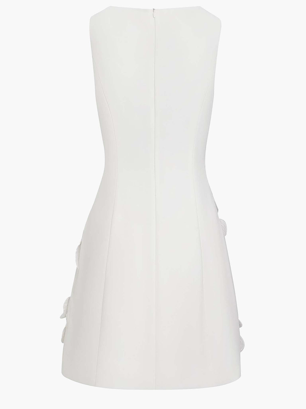 Vestido mini elegante sin mangas con recorte