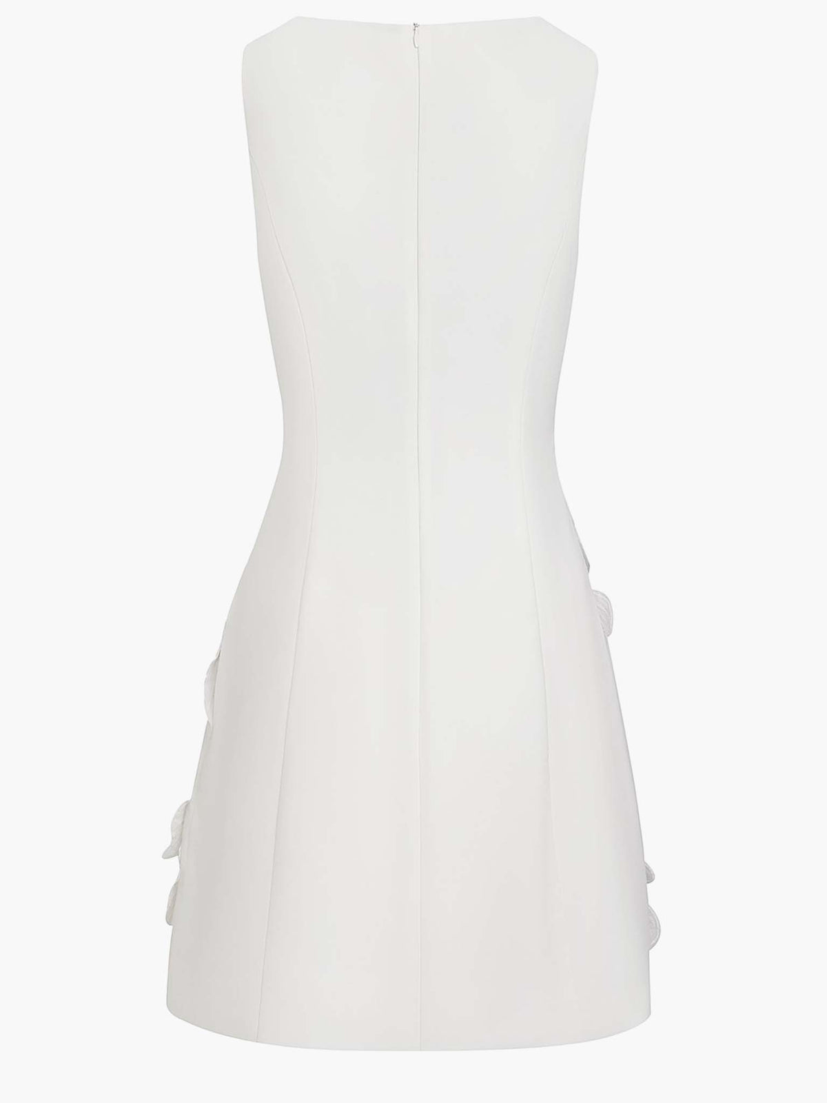 Vestido mini elegante sin mangas con recorte