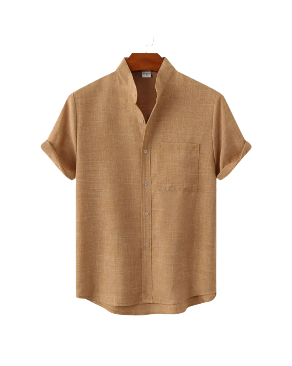 Camisa de lino de manga