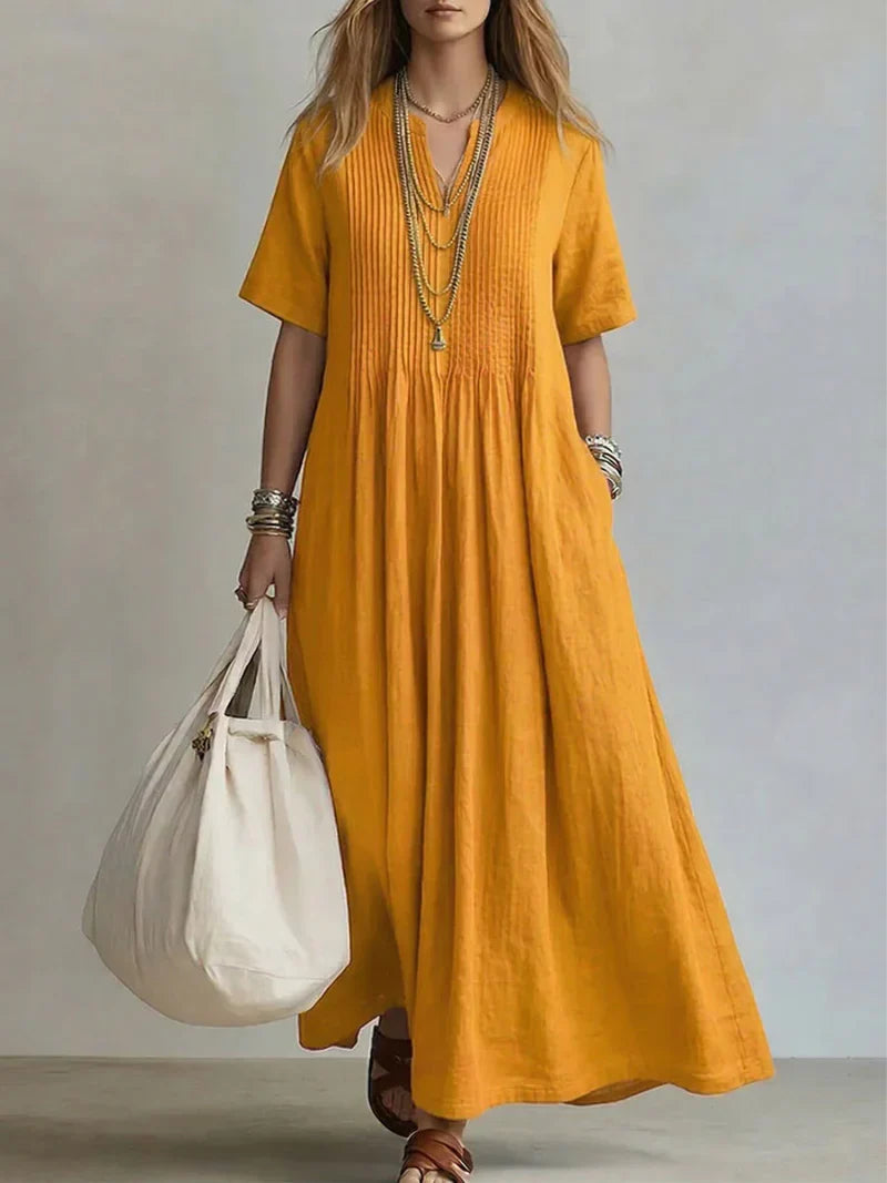 Blanca | Vestido Plisado