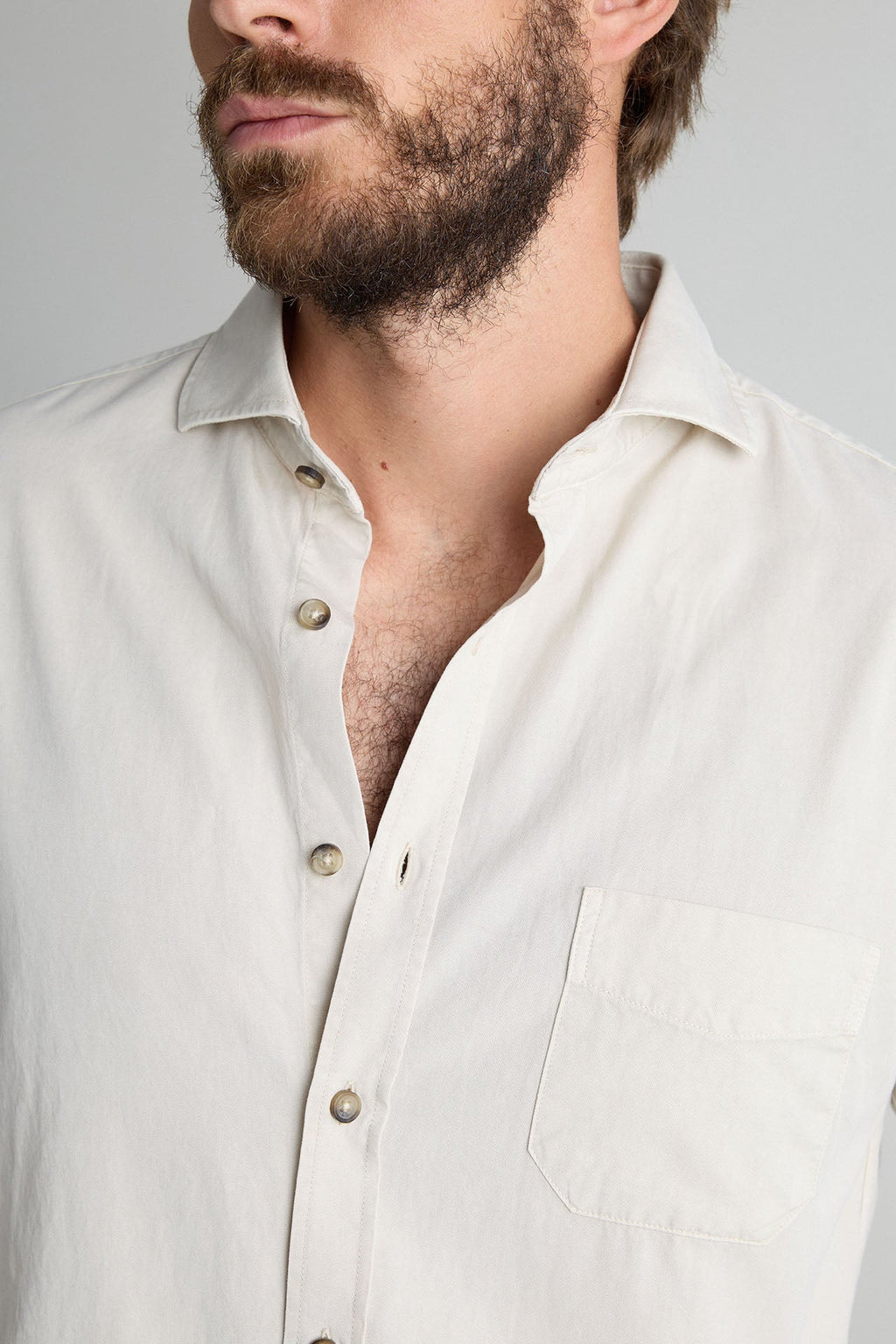 Camisa Tencel Bolsillo Arena