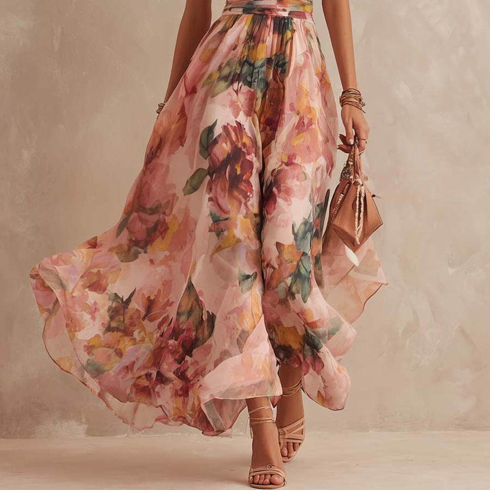 Aurora | Vestido floral asimétrico