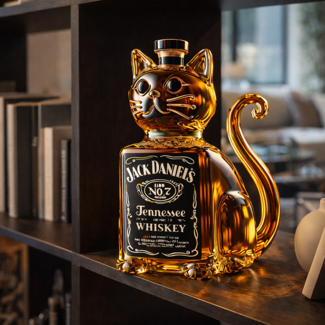 Decantador de whisky - Edición gatuna