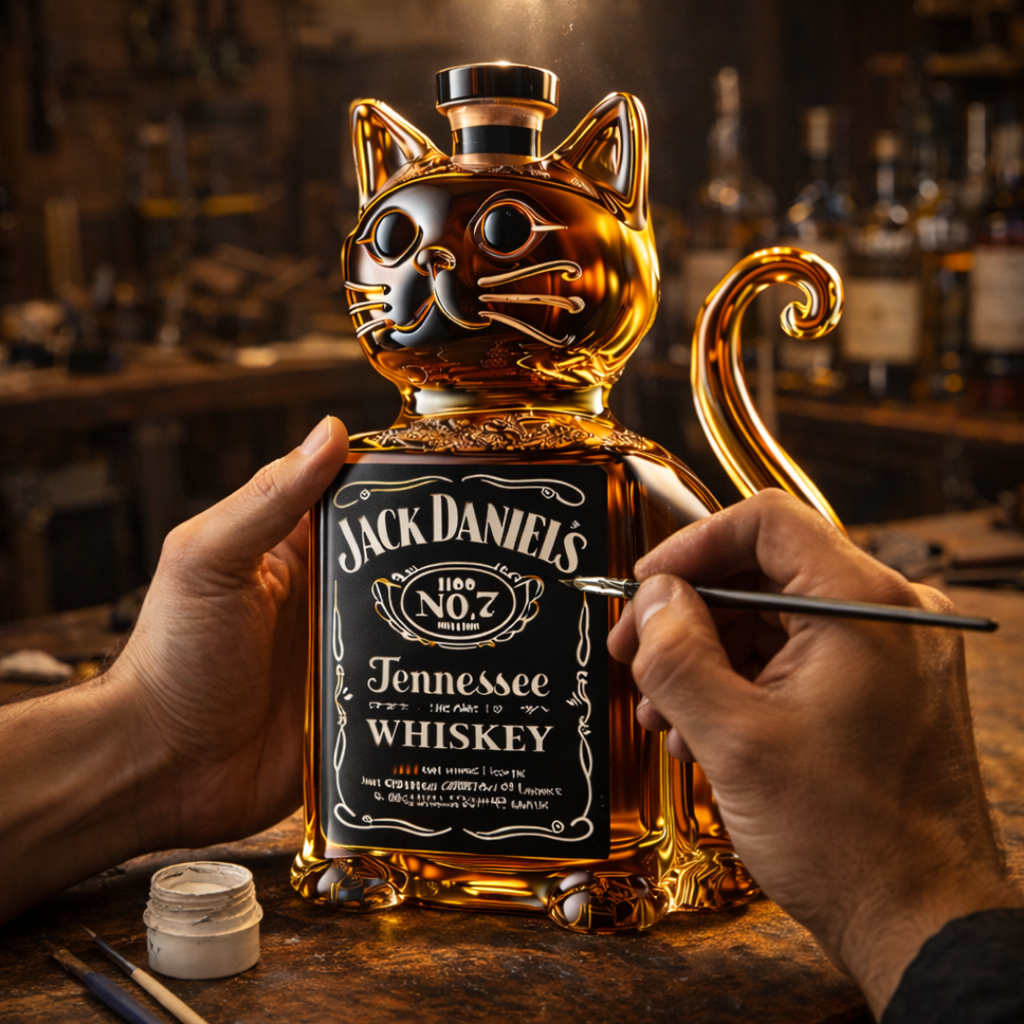 Decantador de whisky - Edición gatuna