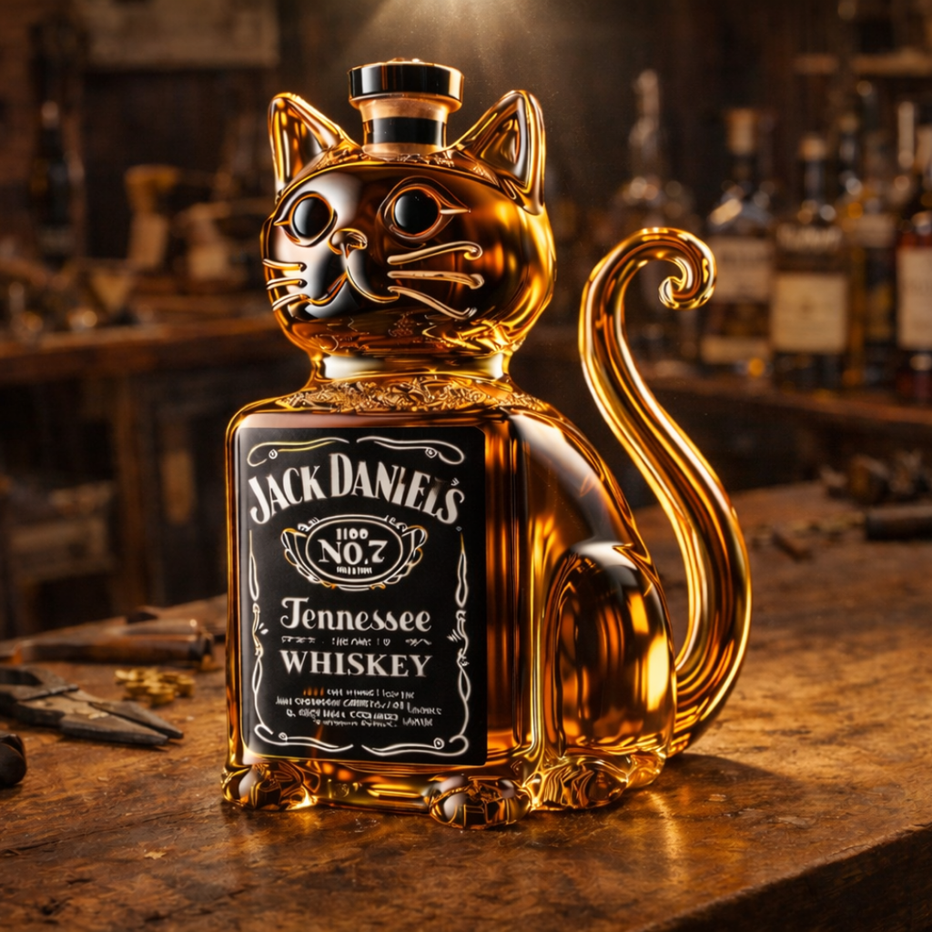 Decantador de whisky - Edición gatuna