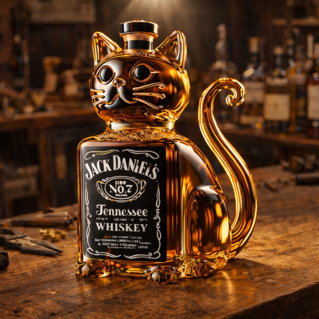 Decantador de whisky - Edición gatuna