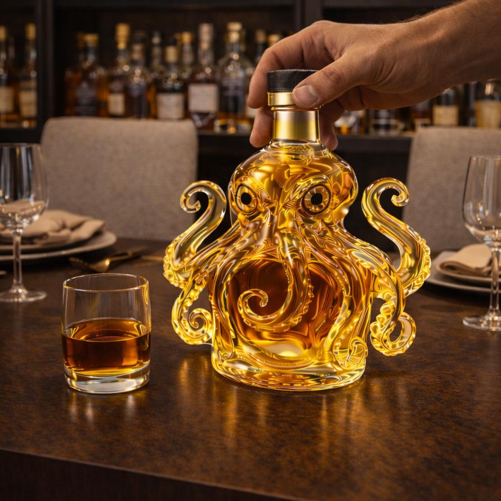 Decantador de whisky - Edición pulpo