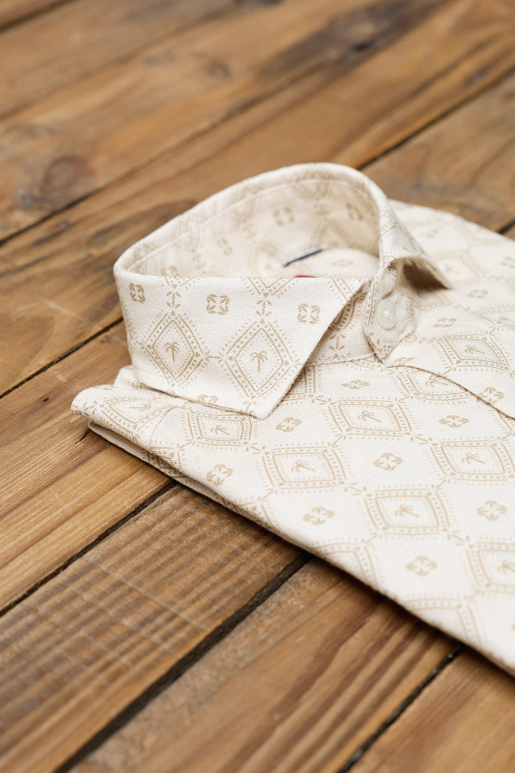 Camisa Lino Palm Blanca