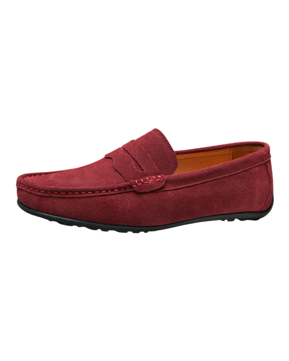 Mocasines retro de ante