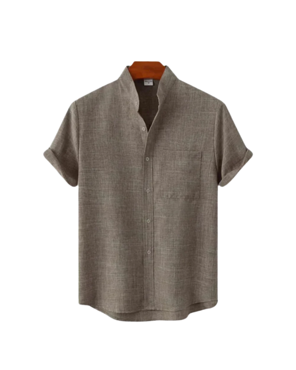 Camisa de lino de manga