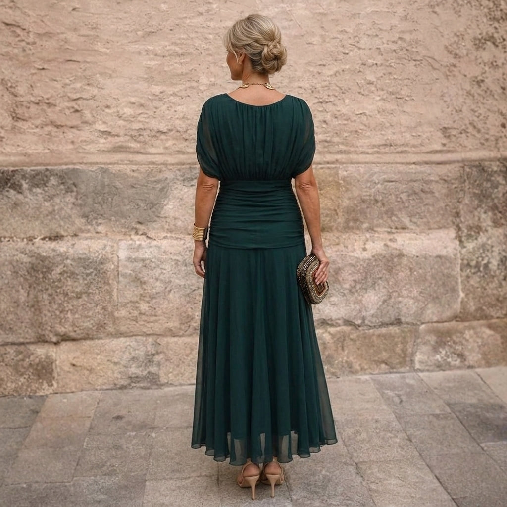 Mikaela | Vestido maxi con hombros descubiertos