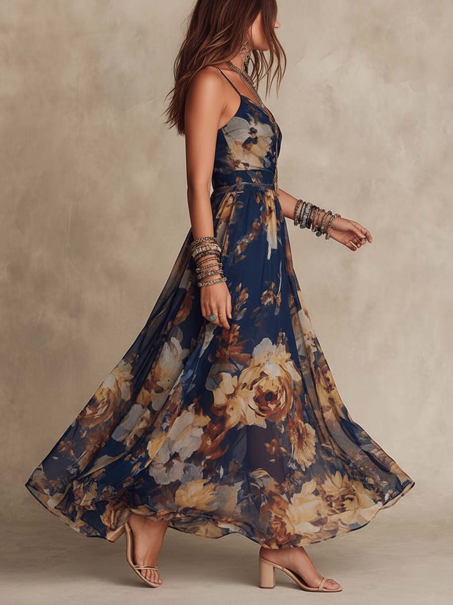 Rosa | Vestido maxi de