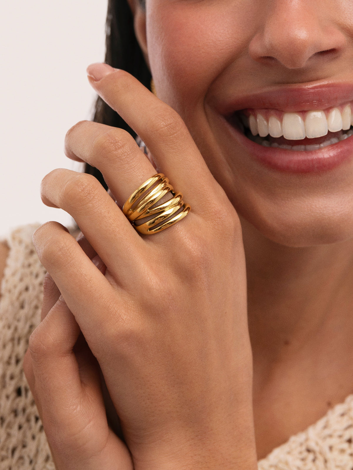 Anillo Ondina Acero