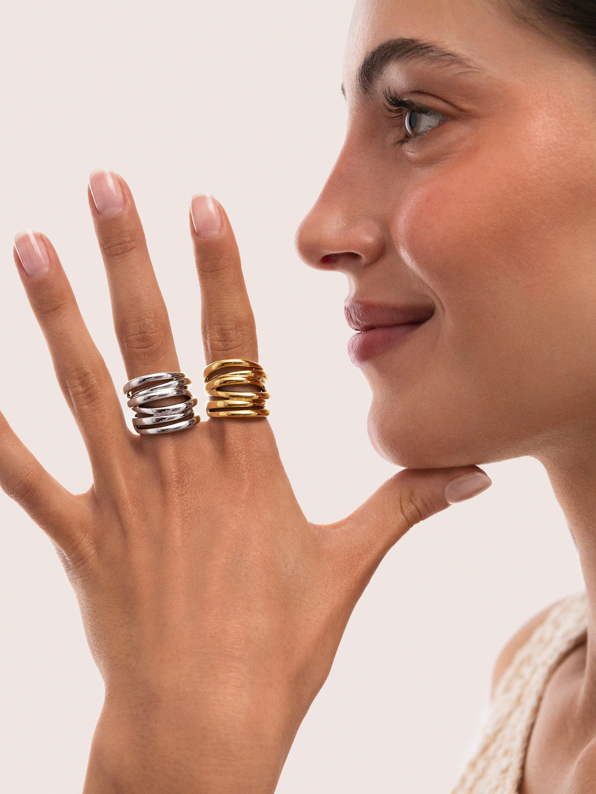 Anillo Ondina Acero