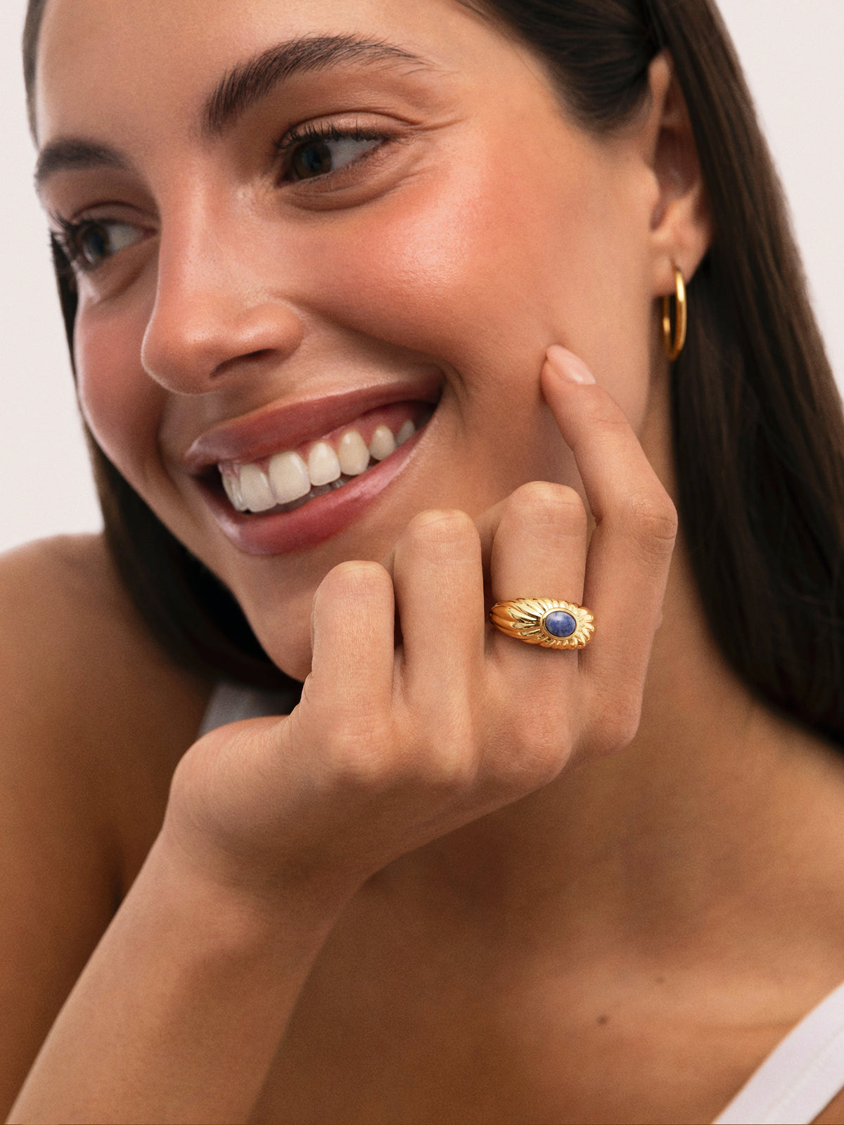 Anillo Sunbeam Azul
