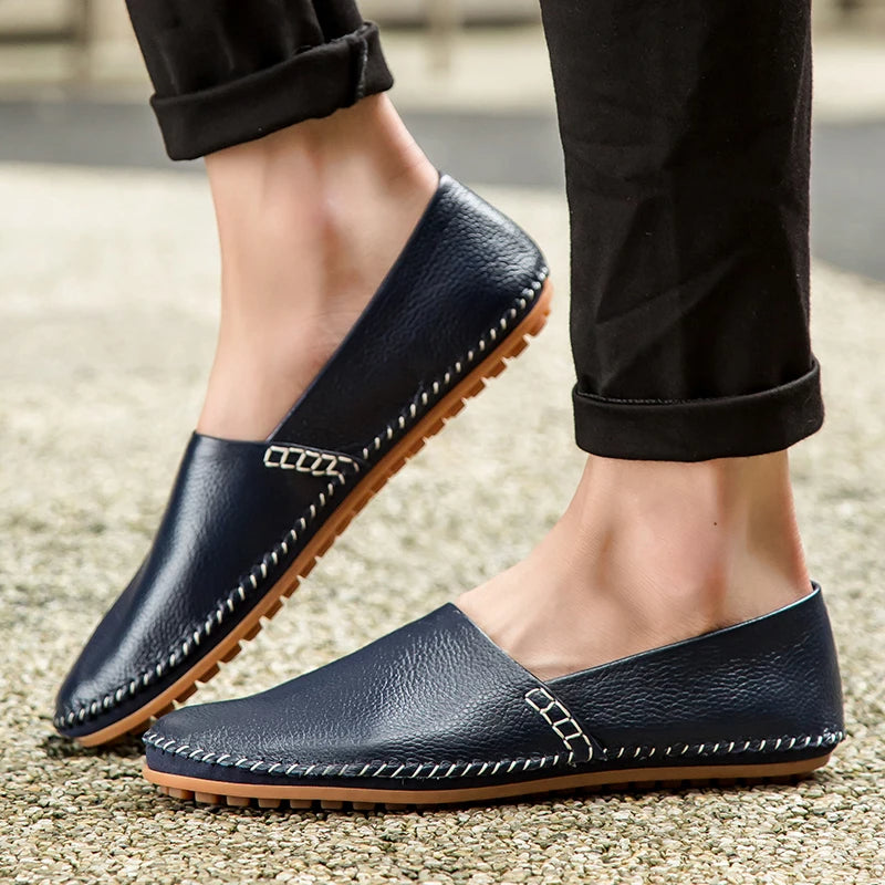 Mocasines de piel clara