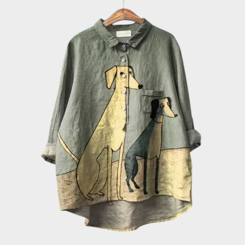 Pamela — Blusa de Lino
