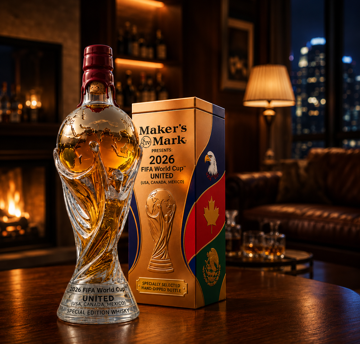 Decantador de whisky - Edición de la Copa del Mundo 2026